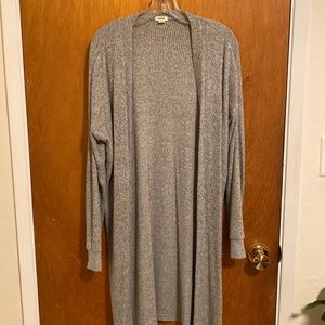 Long sleeve ribbed cardigan